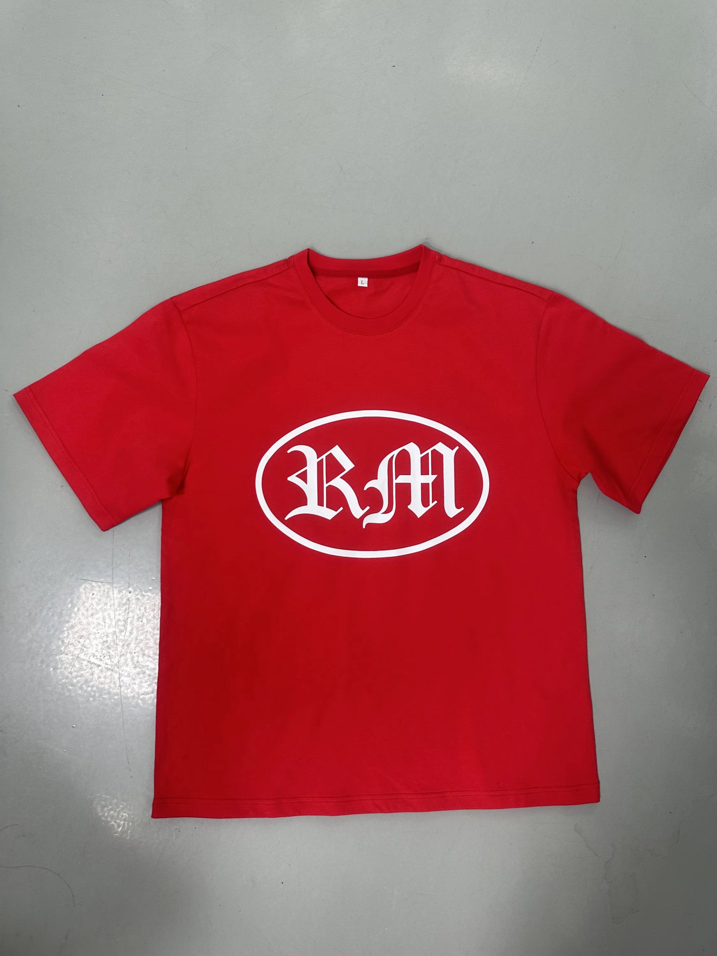 Red Renegade Mafia RM logo t-shirt – bold streetwear graphic