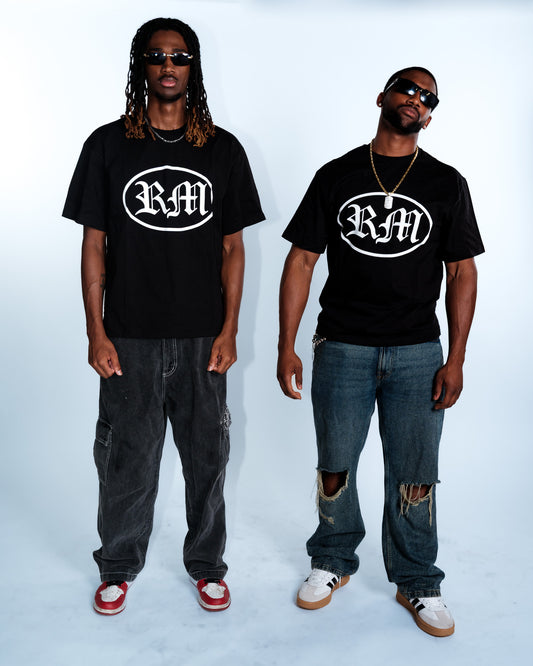 Renegade Mafia “RM” Black Logo T-Shirt – Urban Streetwear Tee for Men & Women
