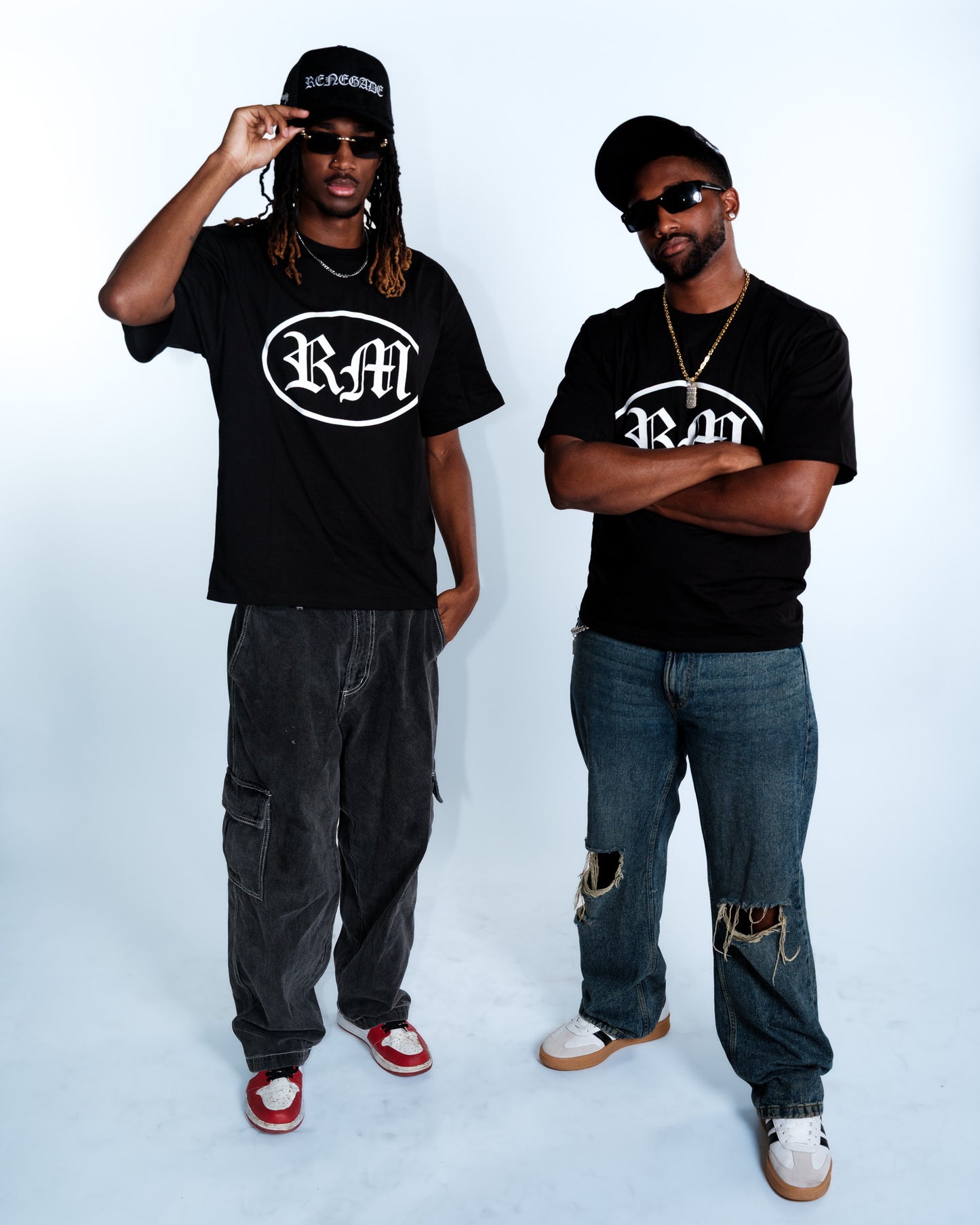Renegade Mafia “RM” Black Logo T-Shirt – Urban Streetwear Tee for Men & Women
