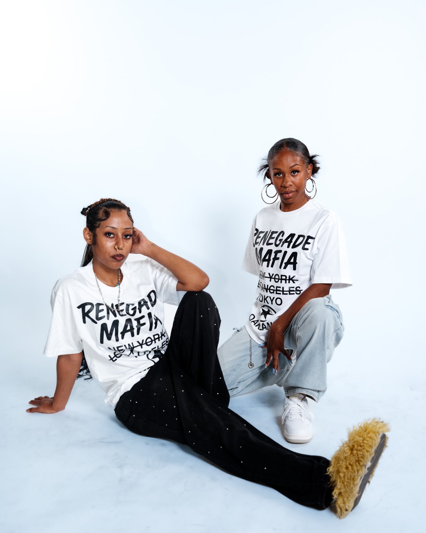 Renegade Mafia “Global Streetwear” White T-Shirt – Global Streetwear Tee Featuring Tokyo, NY, LA, & Oakland